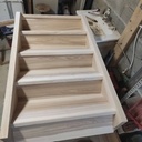 Escalier quart tournant frêne olivier