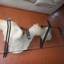 Table basse verre ferronnerie sophora du japon