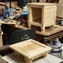 Petite table de nuit pour ma filleule en bois de palettes