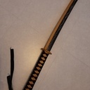 Katana Zenitsu revisité, en chêne
