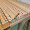 Bureau en chêne et skateboards