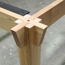 Table en pieds queue de billard