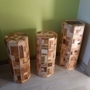 3 prismes un nonagone (9) , un ennanogone (11) , un heptagone (7)