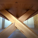 Table en chêne massif pour belle charpente