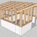 PoolHouse - ossature bois - bardage mélèze