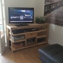 Meuble TV en bois de palette