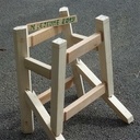 Tabouret  pietement  " k"