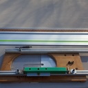Gabarit pour défonceuse guidée sur rail Festool