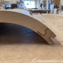 Corbeille ronde en chêne massif