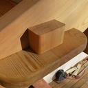 Escalier massif exterieur mélèze