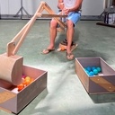 Mini pelleteuse en bois