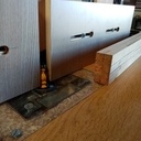 Miroir au cadre craquelé