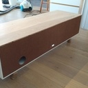 Meuble TV MDF chêne scandinave