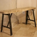 Banc peuplier ancien