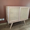 Petit meuble cannage hetre