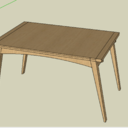 Table à rallonges par bout
