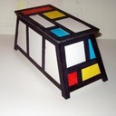 Coffre à jouet Mondrian en aretier