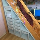 Rangement sous escalier