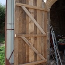 Porte de grange en chêne