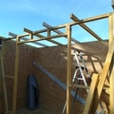 Fabrication Abri de jardin en mélèze