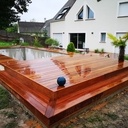 Terrasse bois à Saint Sauveur Sur Ecole