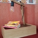 Lampe sur mes tables de nuit suspendues