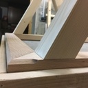 Table basse de salon bois & verre