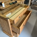 Meuble vitré 3 tiroirs