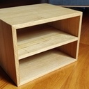 Petit meuble Hi-Fi en chêne