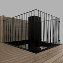 Escalier 2 quarts tournants