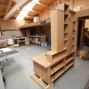 Meuble de salle de bain deux faces