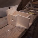 Nichoir avec toit en ardoise