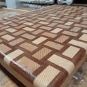 Planche à découper en bois de bout