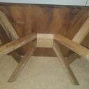 Table basse en noyer