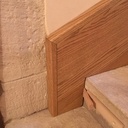 46m de plinthes dans un escalier en pierre