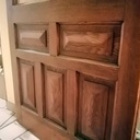 Ancienne porte d'entrée vintage rénovée en porte intérieur!