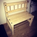 Banc en pin pour enfants