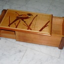 Coffret secret marqueté