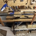 Ma scie a refendre dans l'entaille