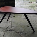 Table basse à partir d'un potelet trouvé