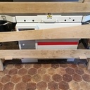 Lit double 160 x 200 en chêne brossé brut