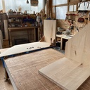 Bureau en frêne massif