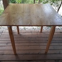 Table extérieure en chêne