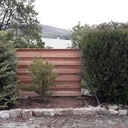 Brise vue en mélèze.