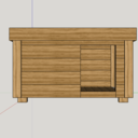 Niche de chien style contemporain