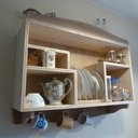 Petit vaisselier mural contemporain