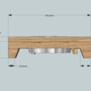 Support gamelles pour chien