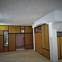 Cloisons en bois colorées