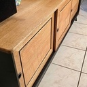 Meuble TV / HiFi chêne et Valchromat