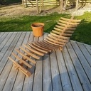 Chaise transat inspiration Lignum